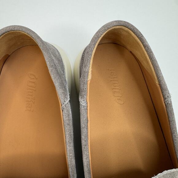 Men\'s Olukai KA\'A Loafer Slip-on Shoes Cooler Grey Suede US Size 10M NEW main image 11